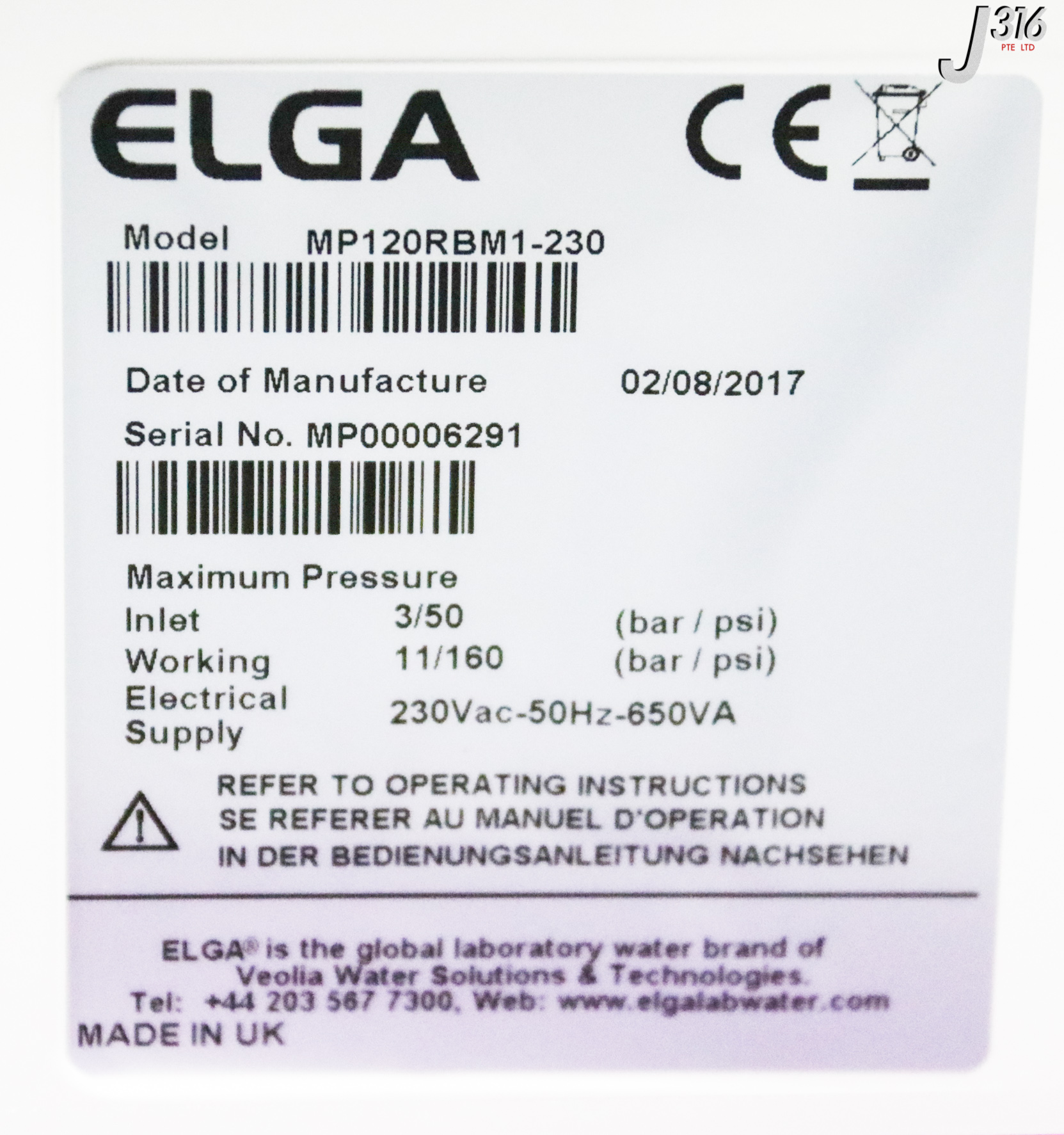 Elga Medica R Water Purification Systems Mp Rbm J Gallery